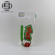 Mopa de plástico biodegradable pe llevar bolsas